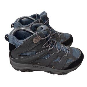 Merrell Women’s Moab 3 Mid Boots Blue Gray MK165704 Vibram Waterproof Size 5M